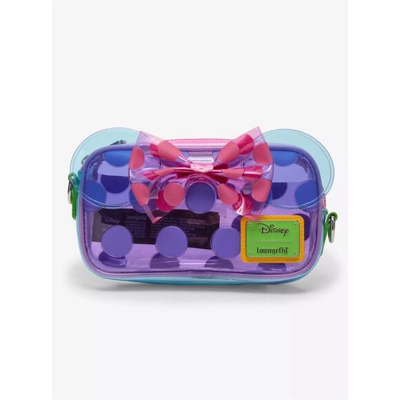 Loungefly Disney Minnie Mouse Polka Dot Crossbody Bag - Picture 2 of 5